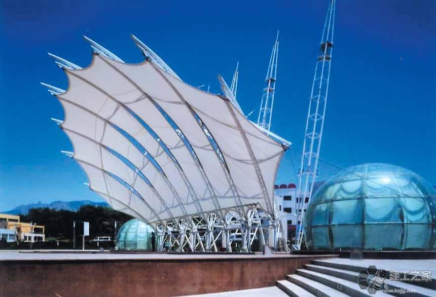 咸阳车棚膜结构网架